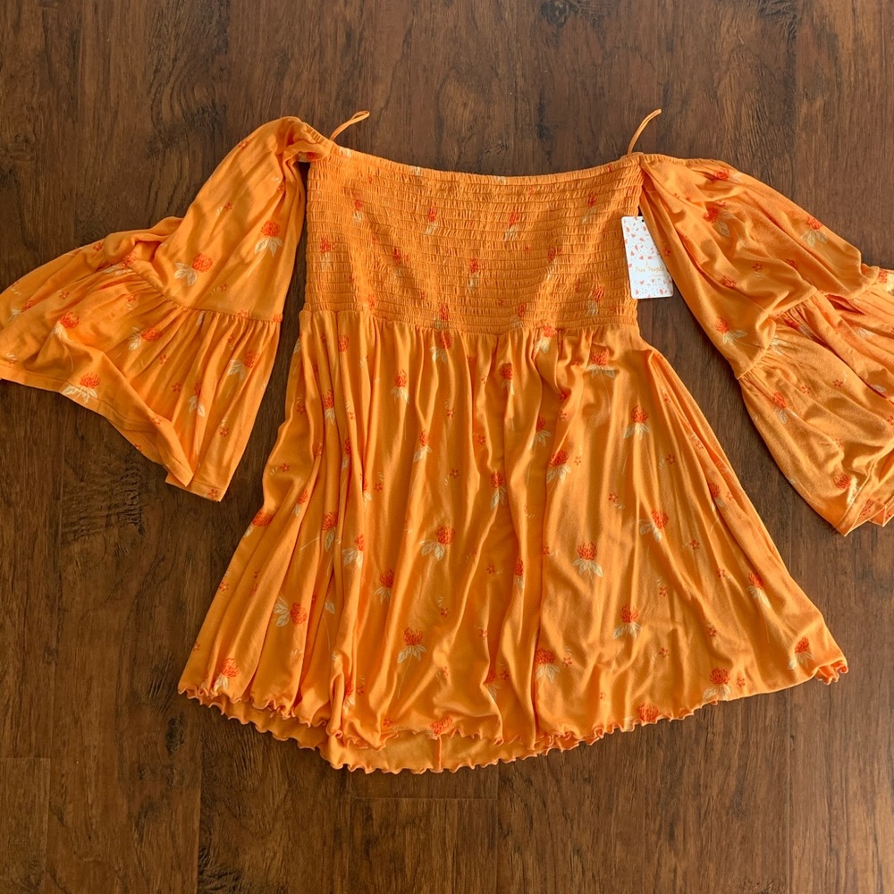 Free People golden poppy tunic